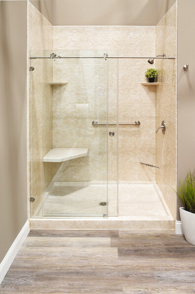 Bathroom Design Option for a Walk-in Shower for Handicap Accessibility in the Center Barnstead, NH Area (1)