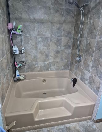 Before & After Tub to Shower Conversion in Rochester, NH (1)
