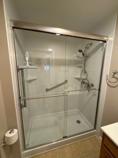 Before & After Walk In Shower Installation in Derry, NH (2)