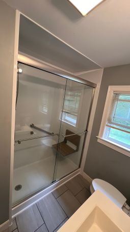 Before & After Tub to Walk in Shower Conversion in Hudson, NH (2)